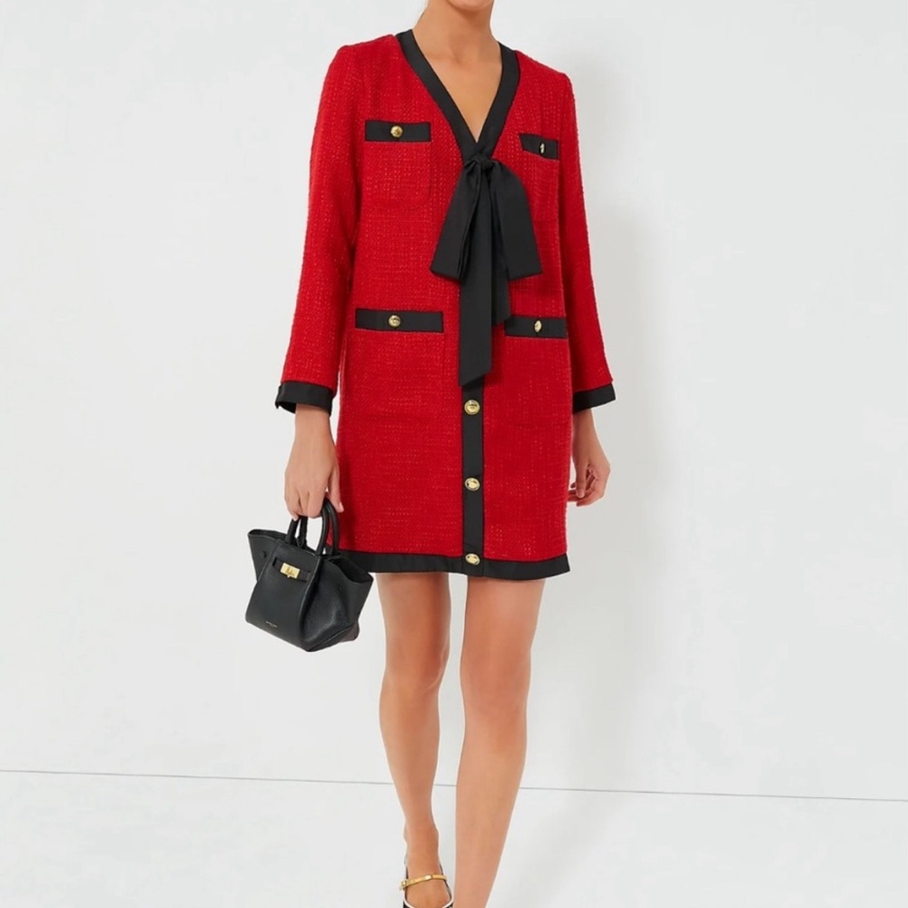 Red Coco Tweed Bow Dress
POMANDER PLACE